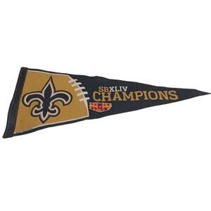New Orleans Saints Super Bowl XLIV Champions NFL Football Vintage Pennant